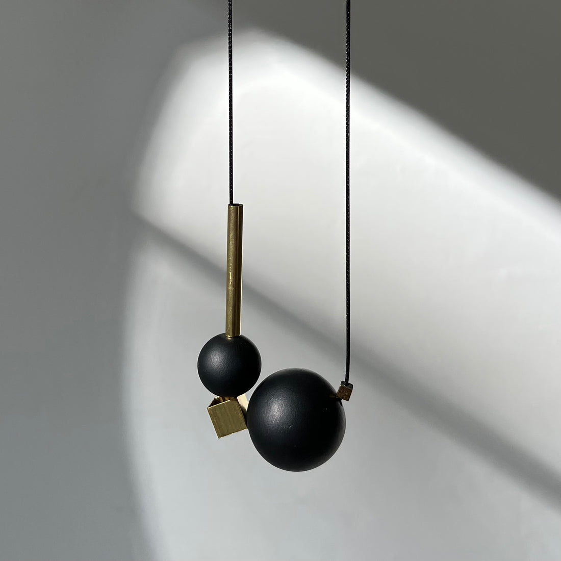 Black Modern Necklace - Simply N8