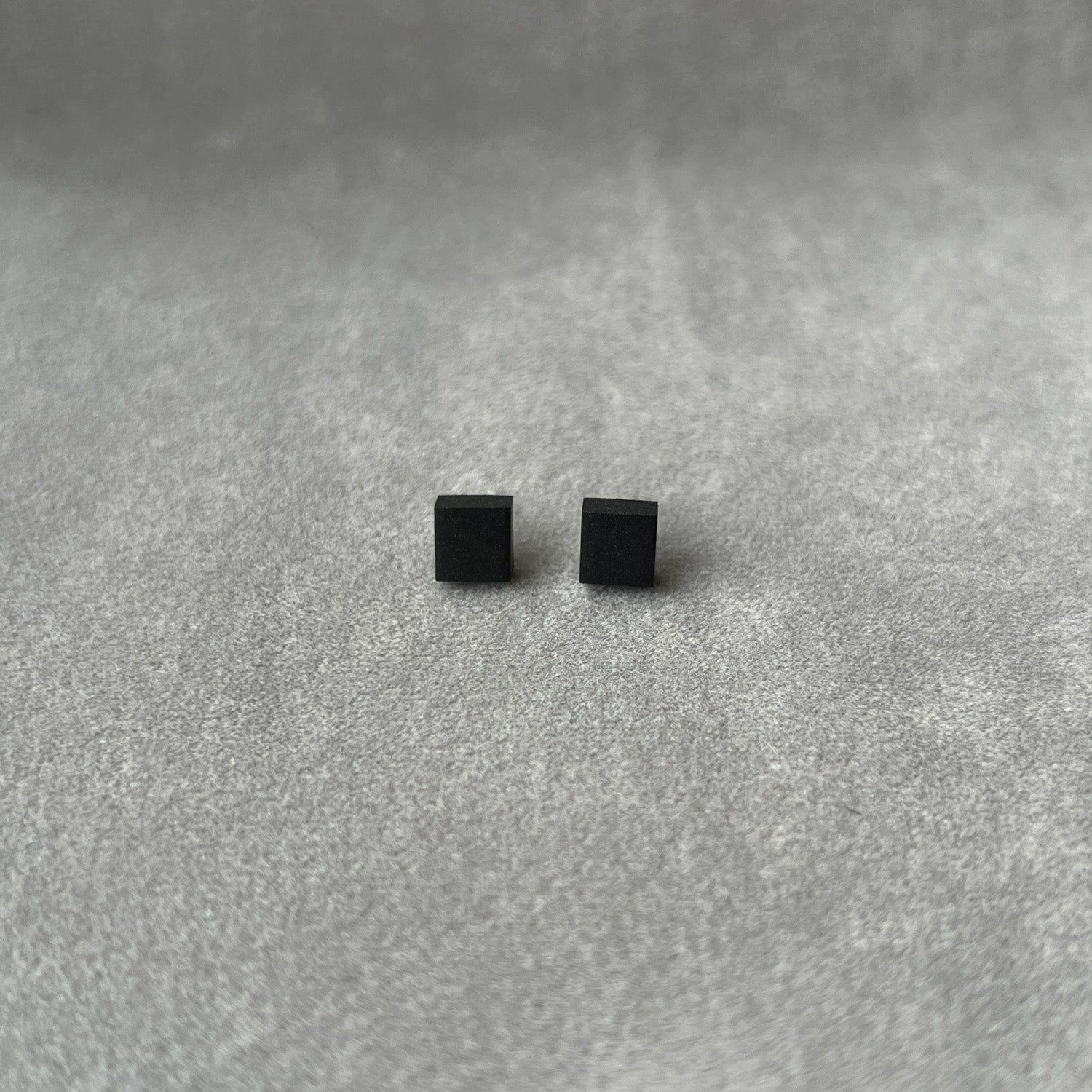 Tiny Stud Earrings - KK Black