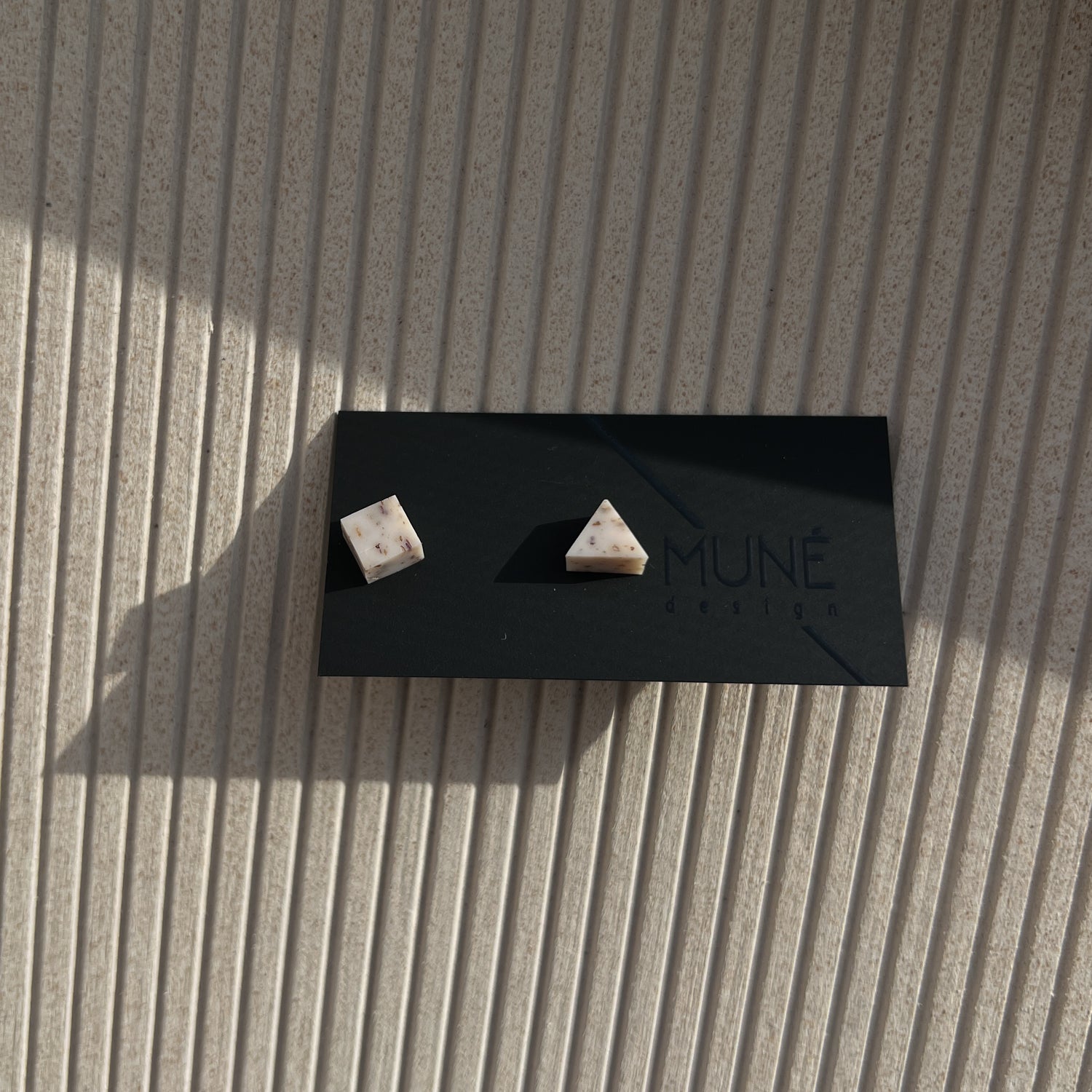 Tiny Stud Earrings - TK White Botanical