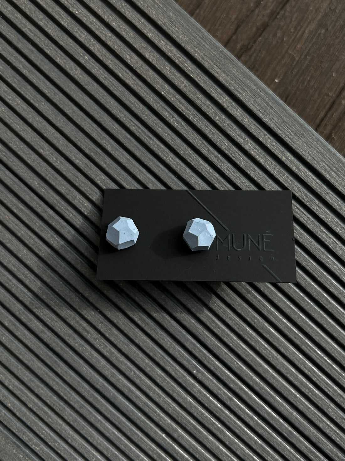 Geometric earrings - K_sky blue