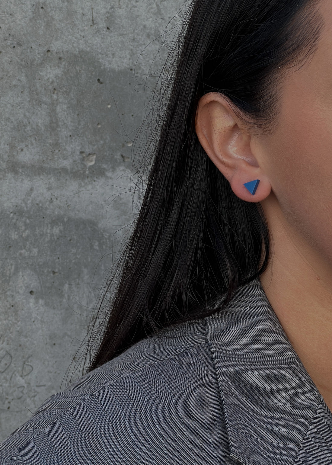 Tiny Stud Earrings - TK- Blue