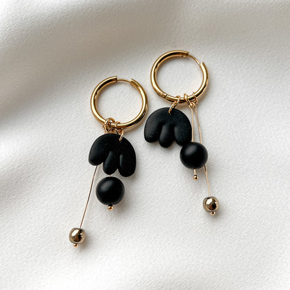 Hoop Earrings | Blossom_black