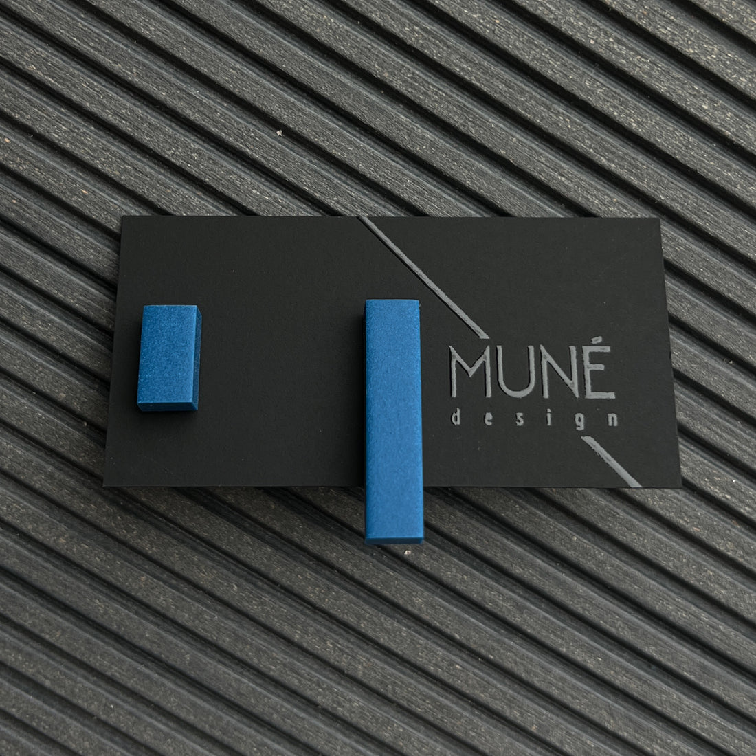 Geometric earrings - PSK_ma_blue