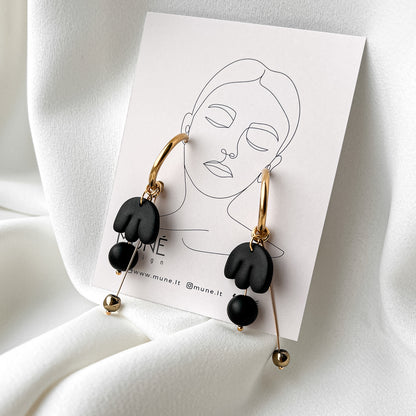 Hoop Earrings | Blossom_black