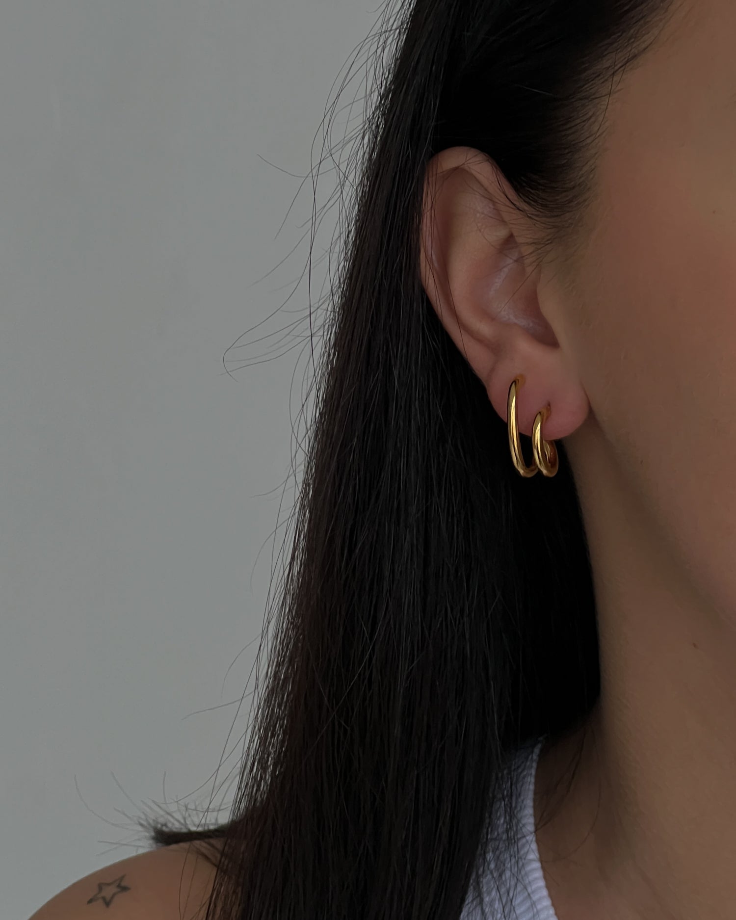 Gold colour studs