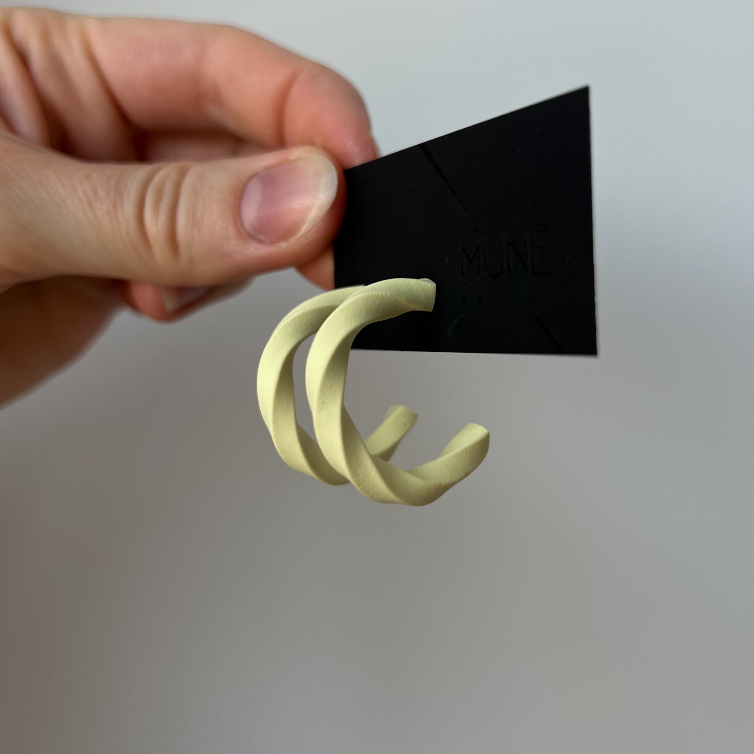 Polymer clay hoops |