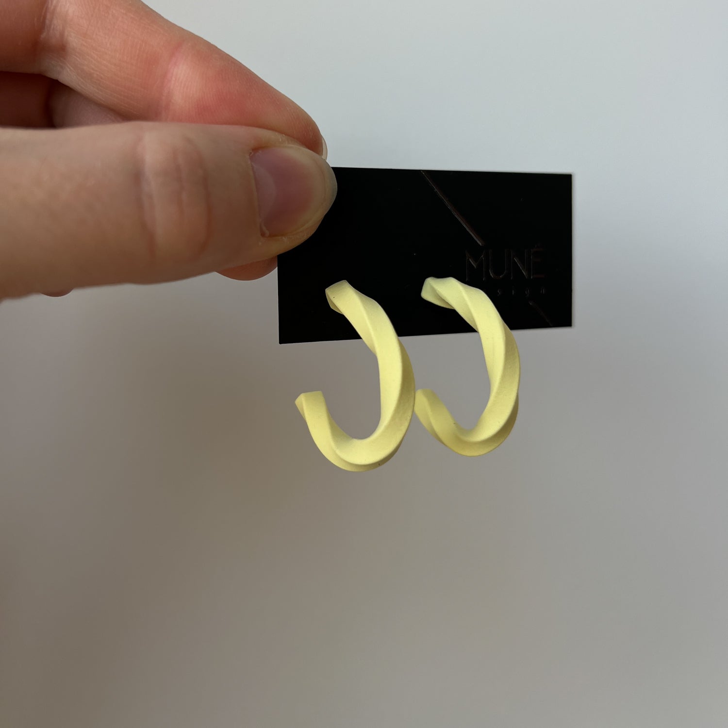 Polymer clay hoops |