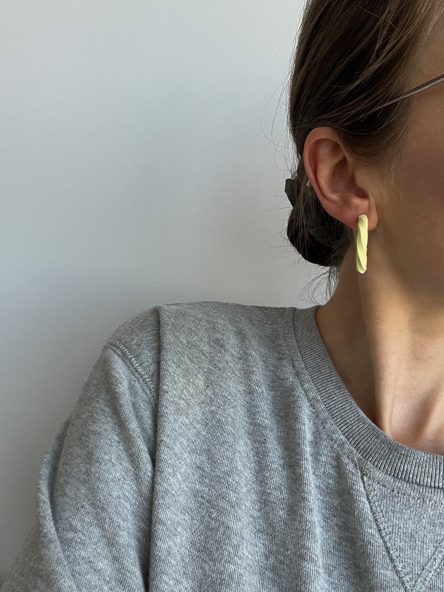 Polymer clay hoops |