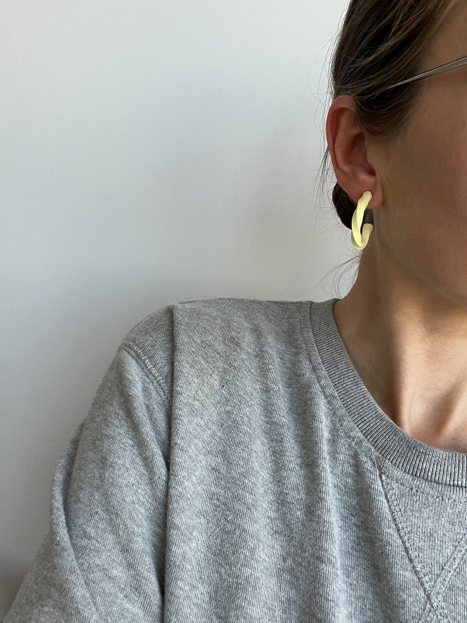 Polymer clay hoops |