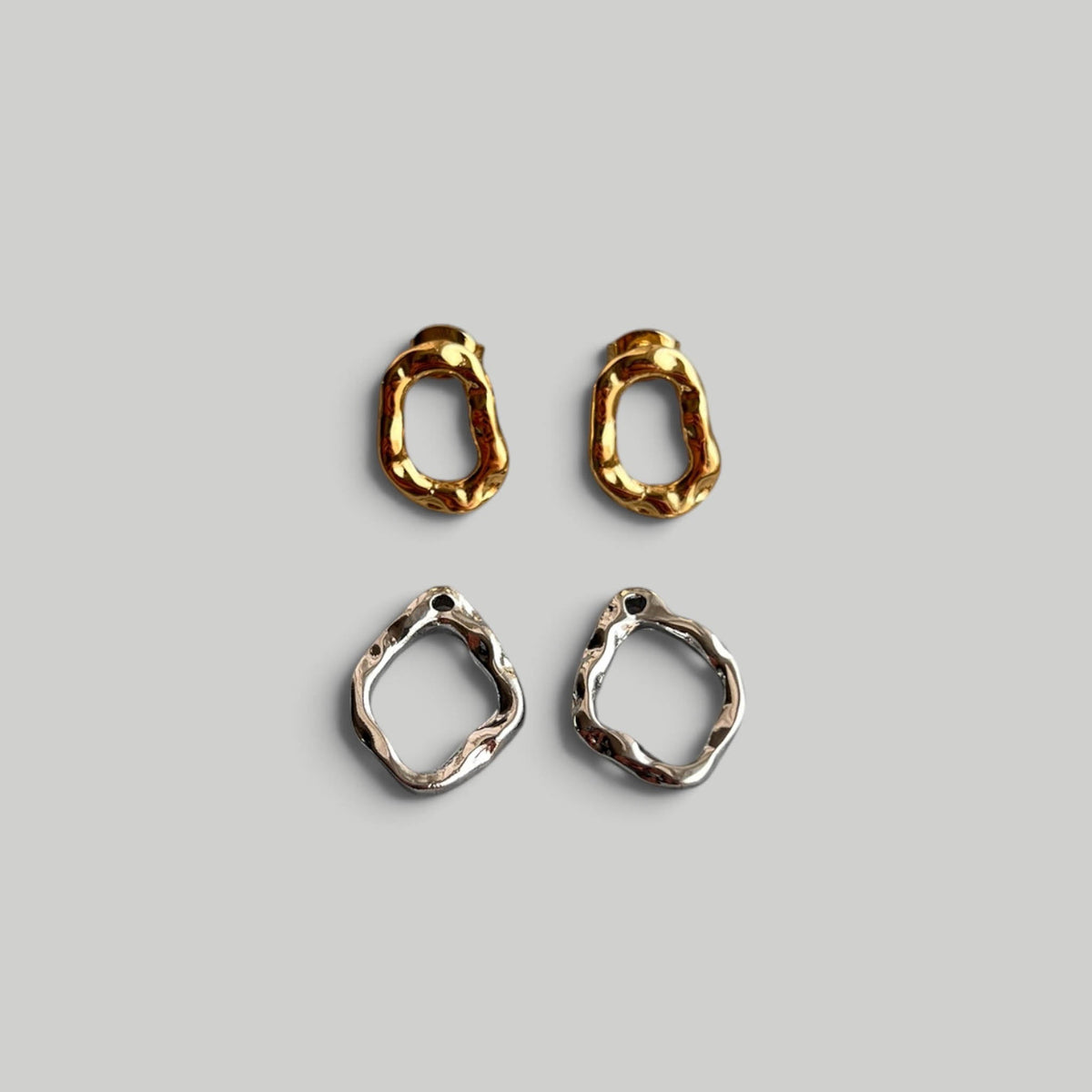 Auskarai 2 in 1 „Duo Frames“ - MUNÉ