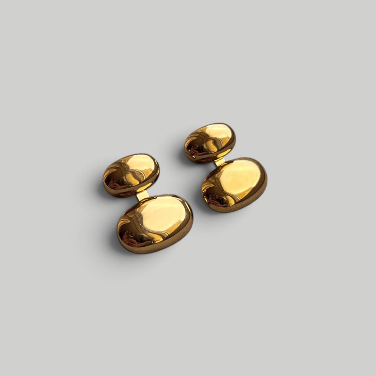 Auskarai 2 in 1 „Gold Double Pebbles“ - MUNÉ