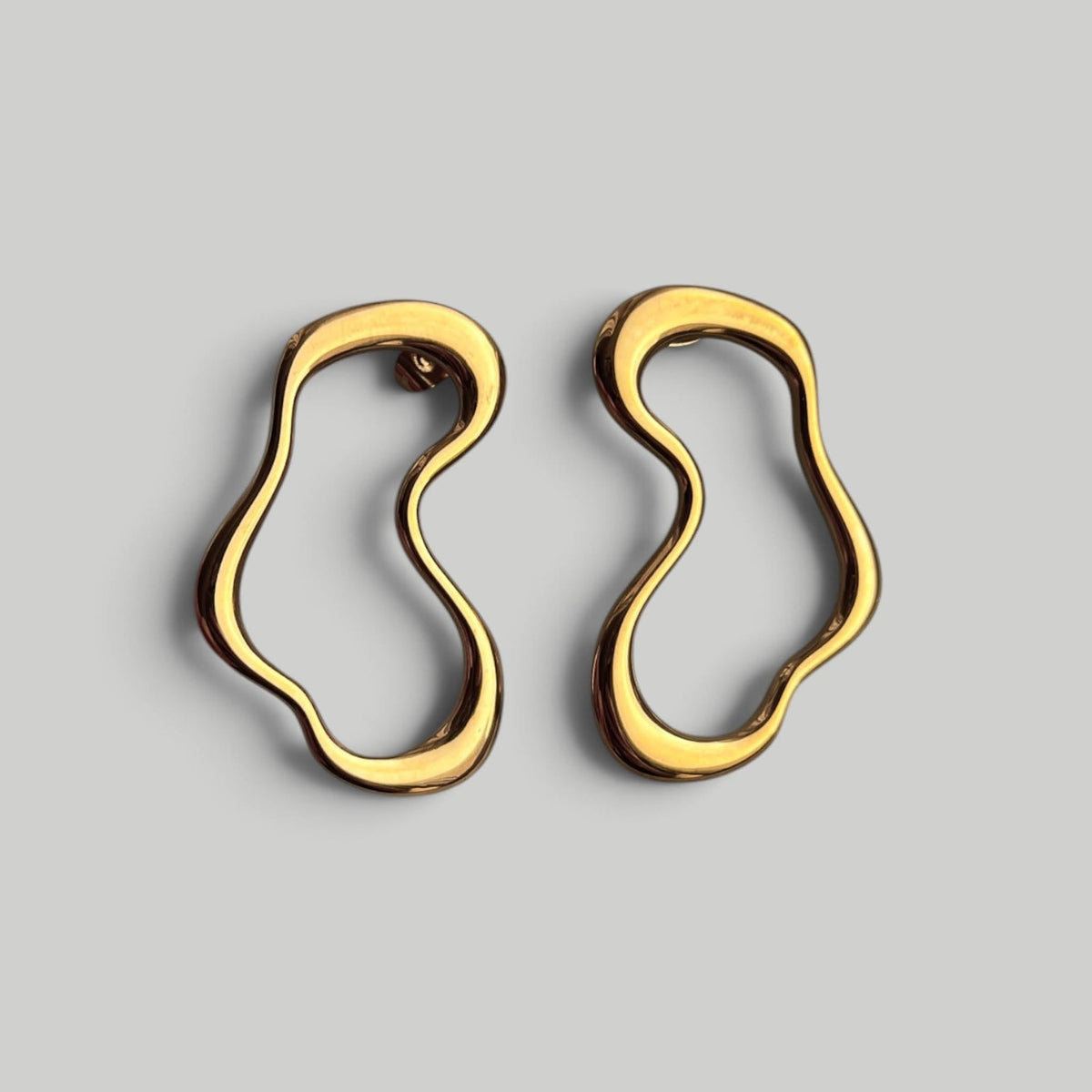 Auskarai „Golden Outline“ - MUNÉ