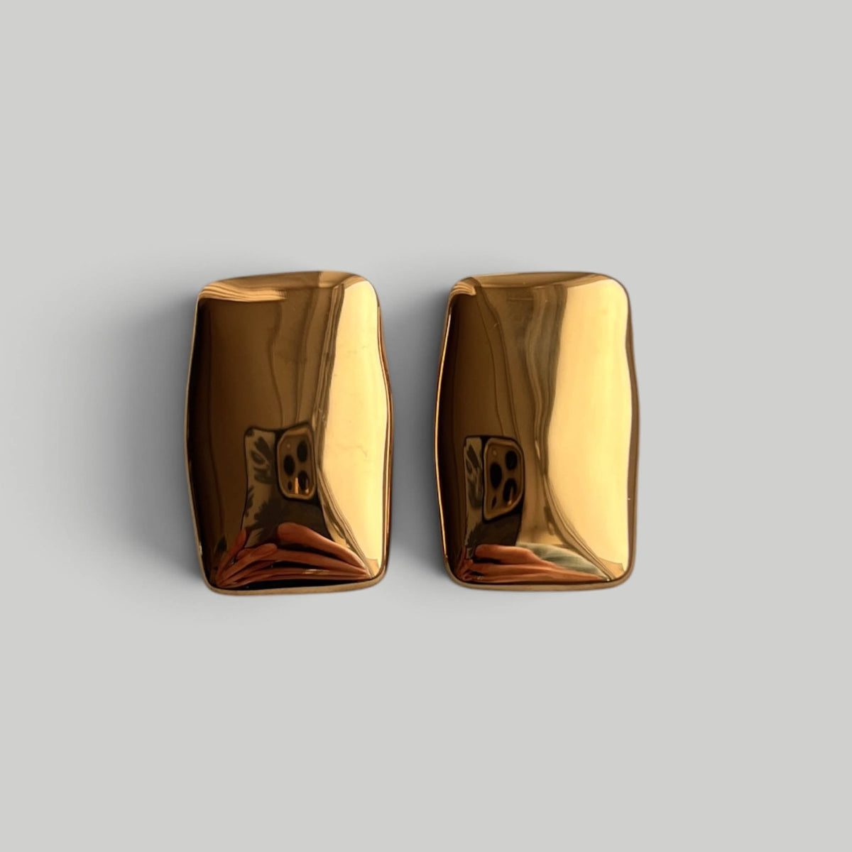Auskarai „Golden Soft Panels“ - MUNÉ