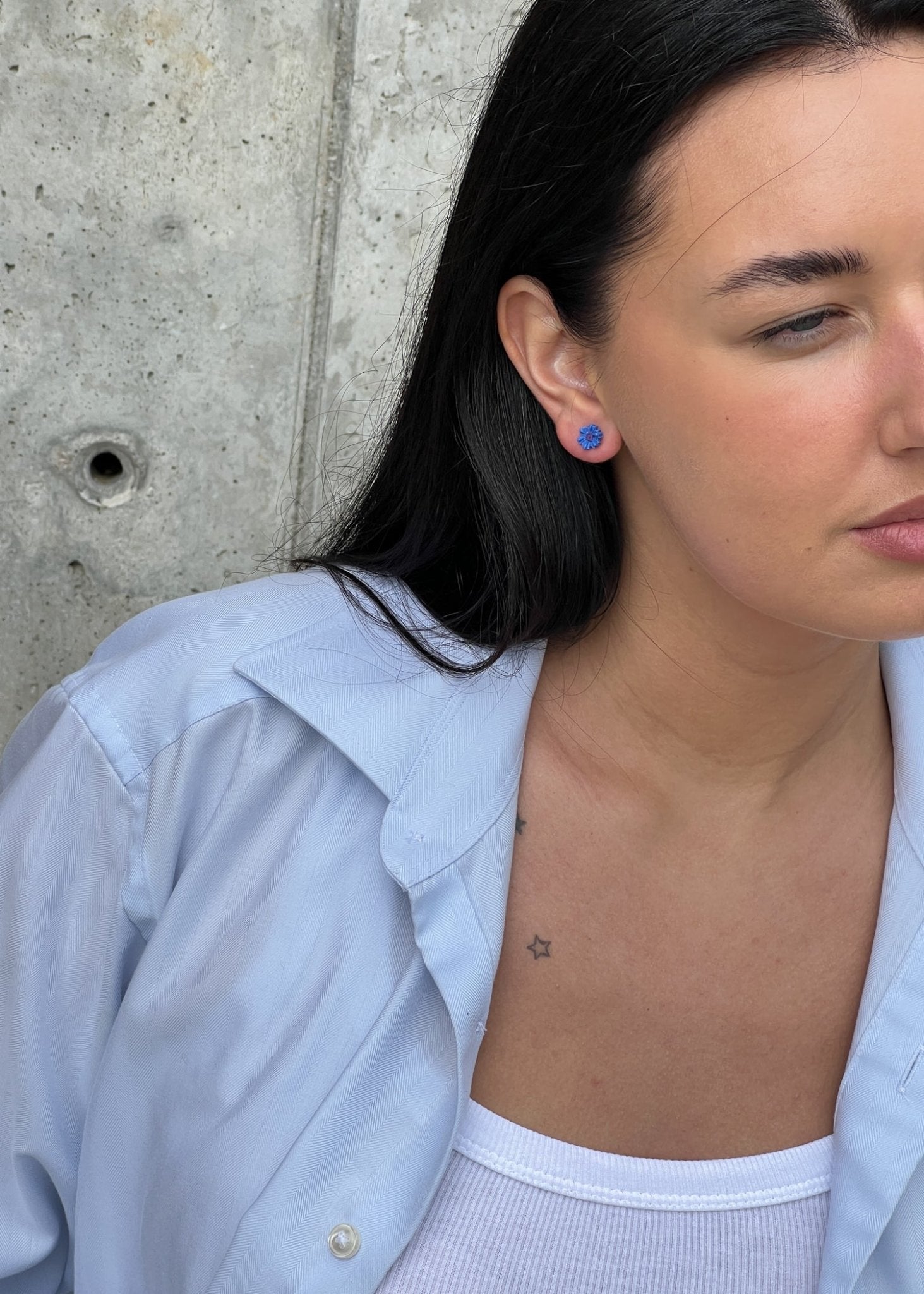 Auskarai "Rugiagėlės" - MUNÉ