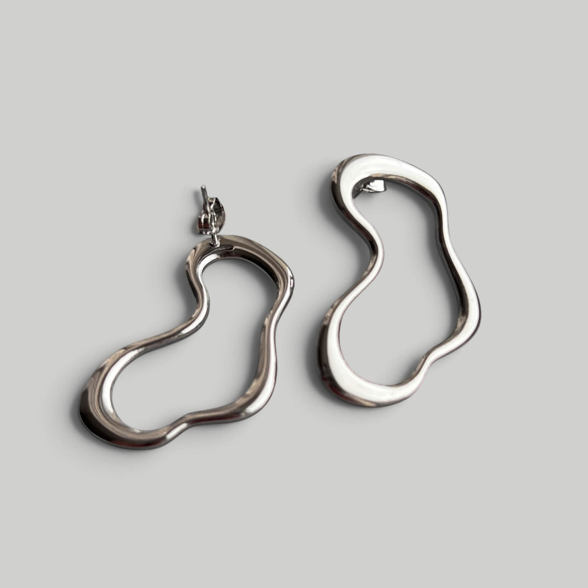 Auskarai „Silver Outline“ - MUNÉ