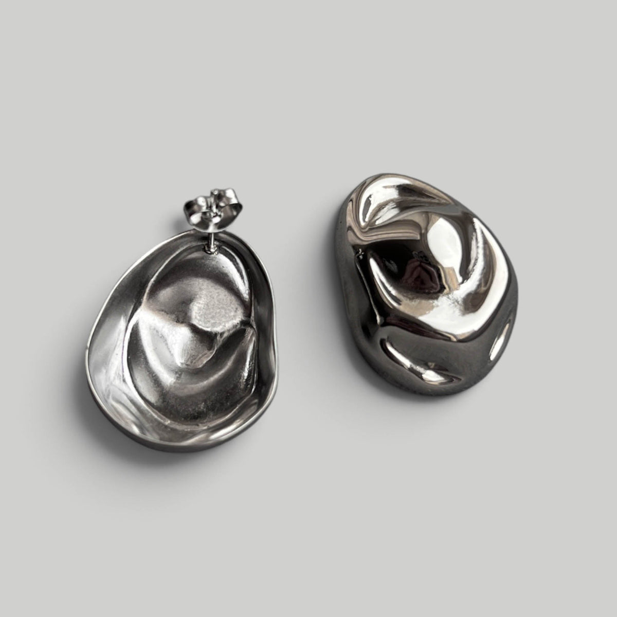 Auskarai „Silver Pebbles“ - MUNÉ