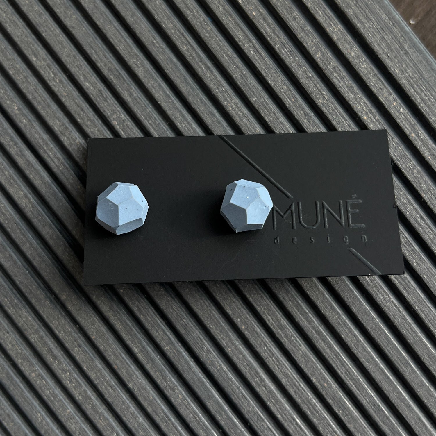 Geometriniai auskarai - K_sky blue - MUNÉ