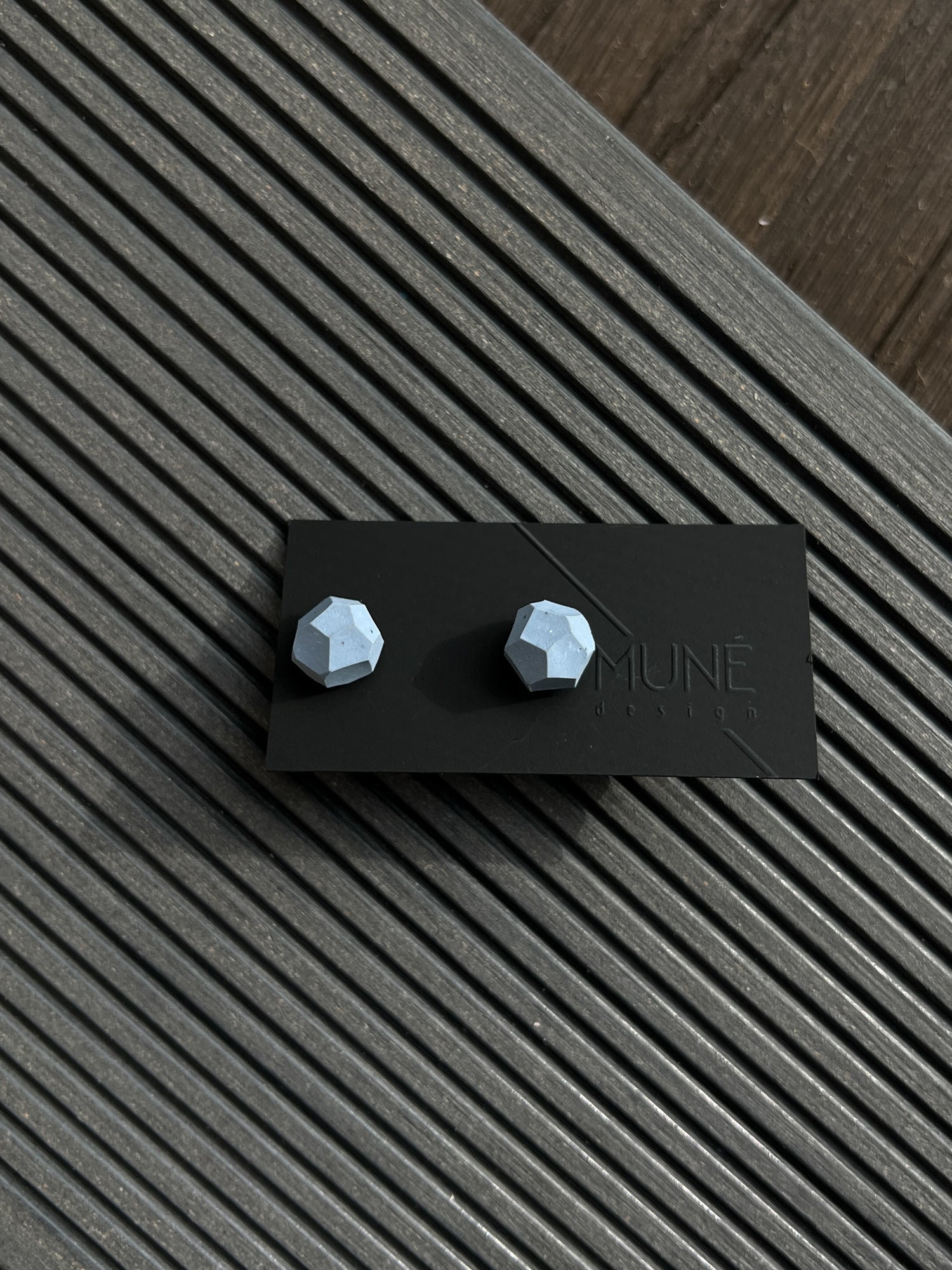 Geometriniai auskarai - K_sky blue - MUNÉ