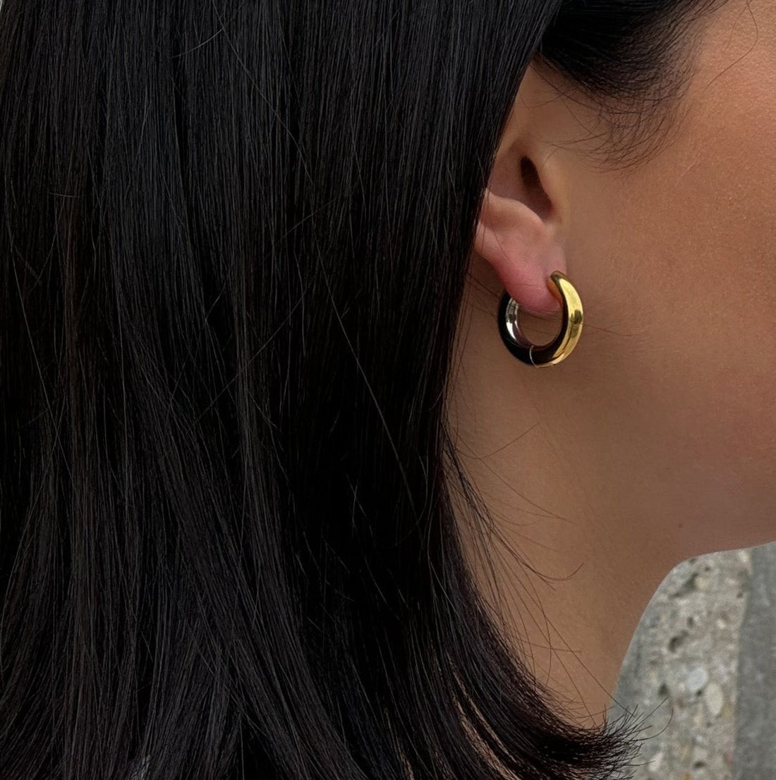 Double-sided two colours hoops