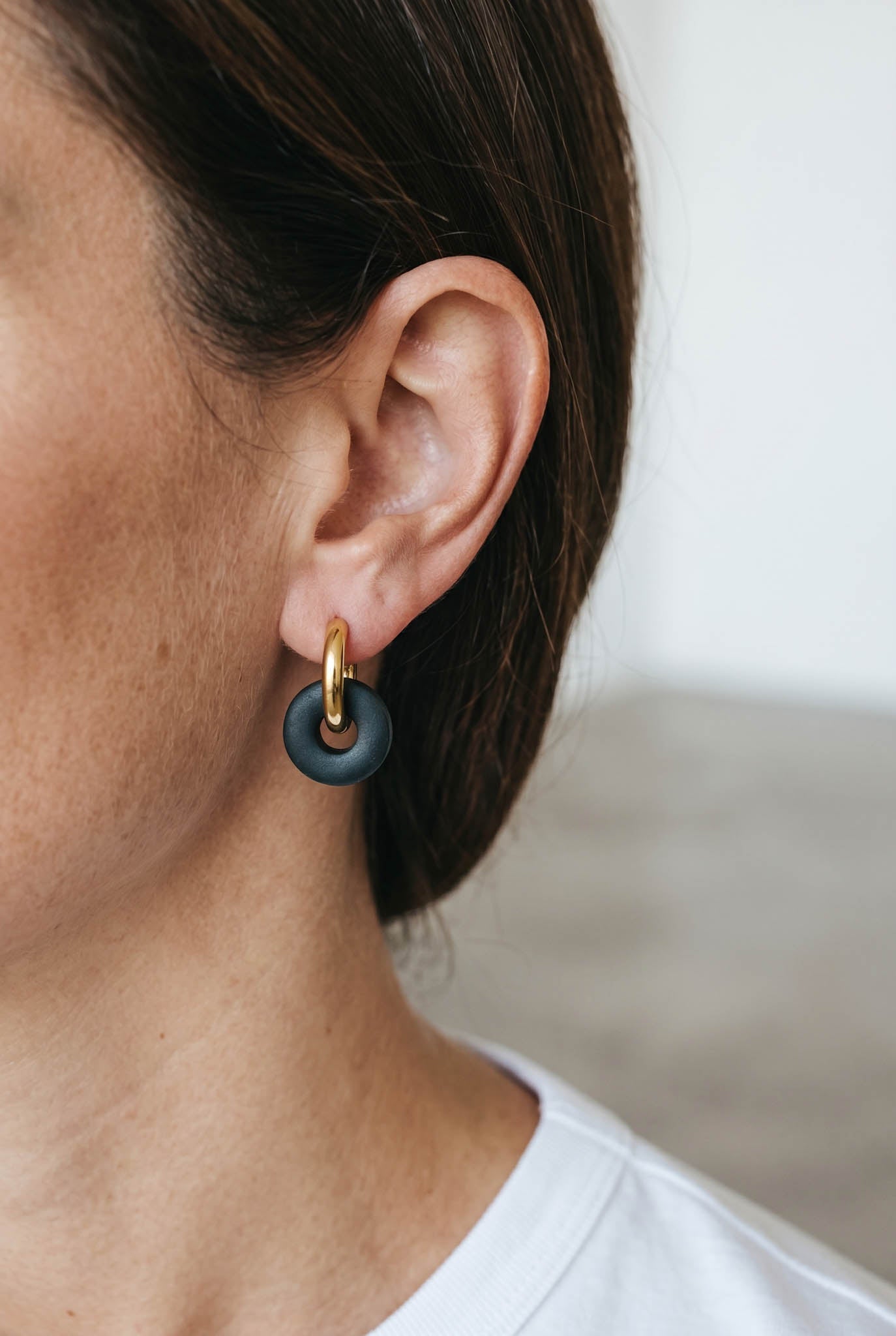 Mix and match | Nerūdijančio plieno auskarai - rinkutės su pakabukais - MUNÉ