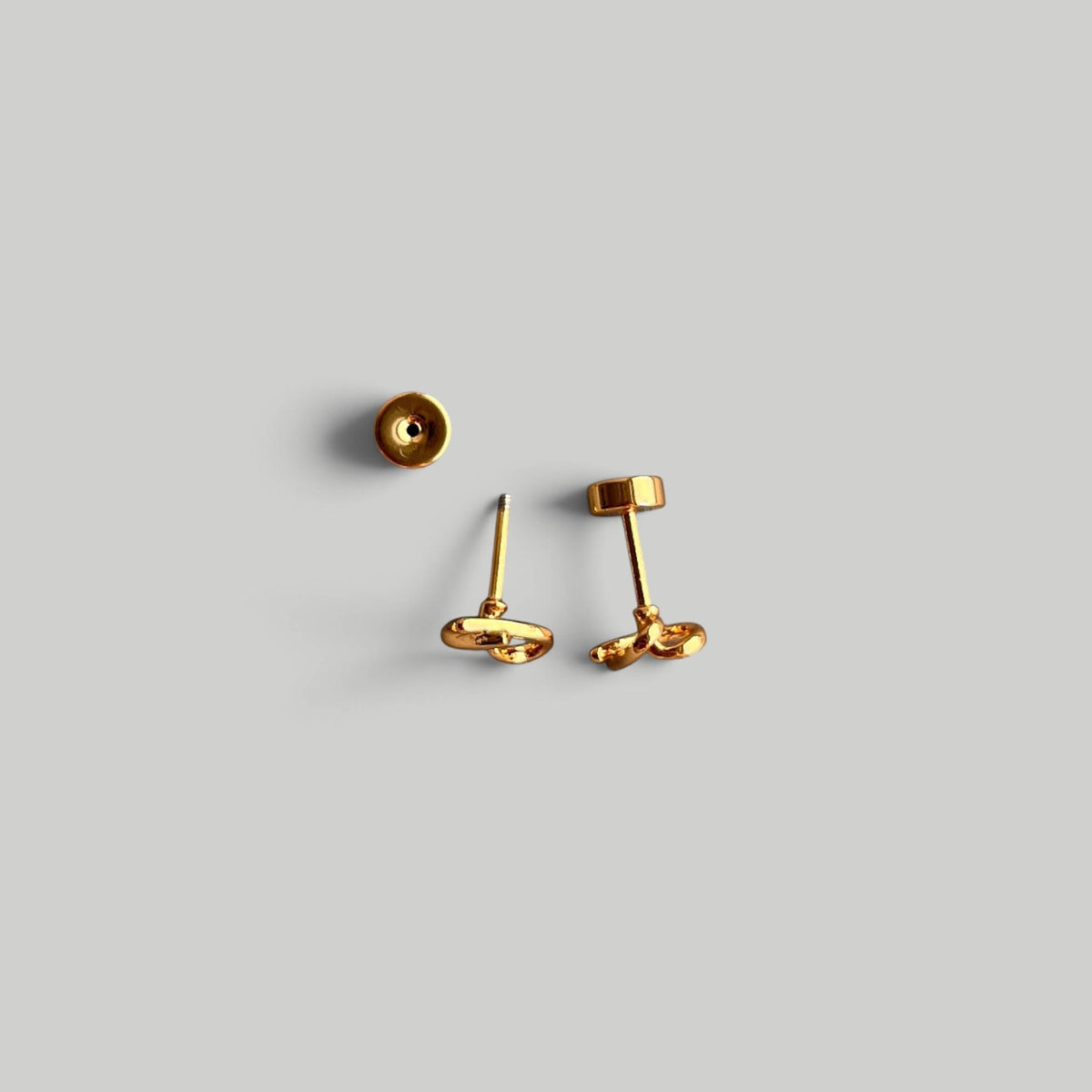 Užsukami auskarai "Heartline_gold" - MUNÉ
