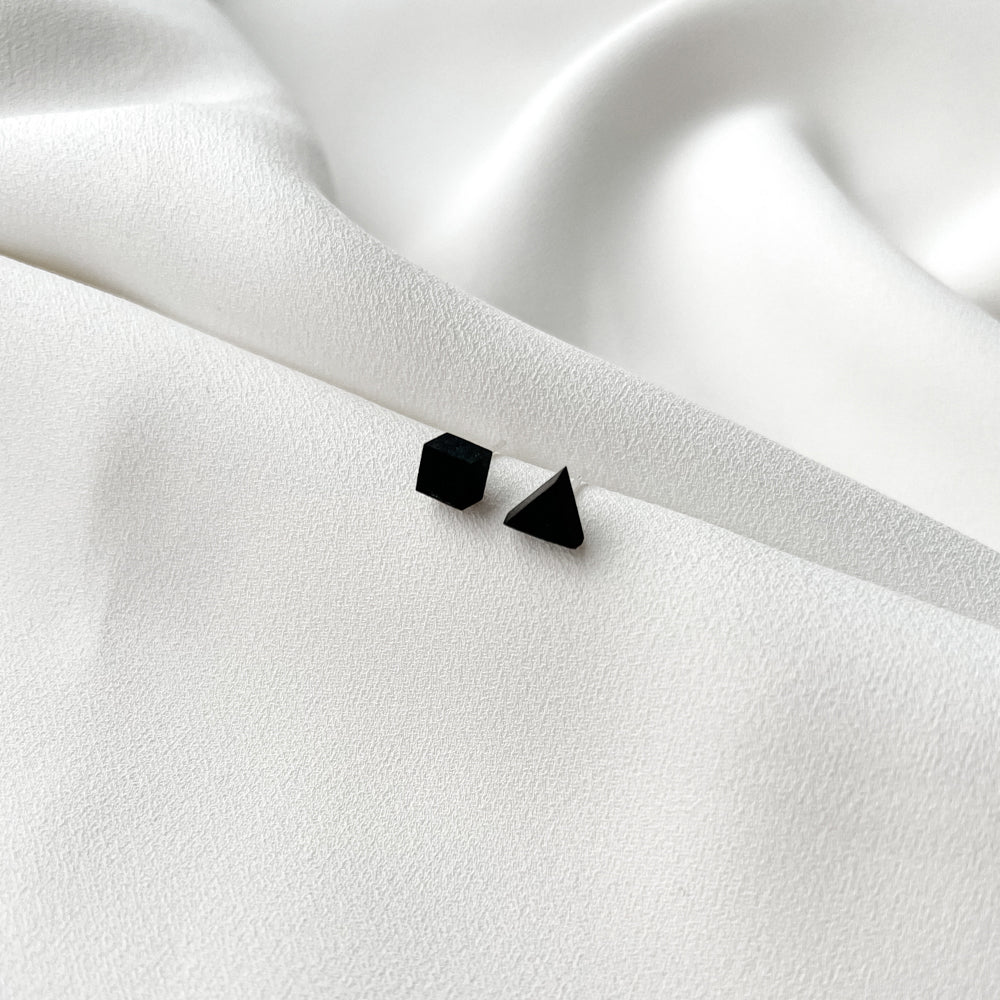 Tiny Stud Earrings - TK Black