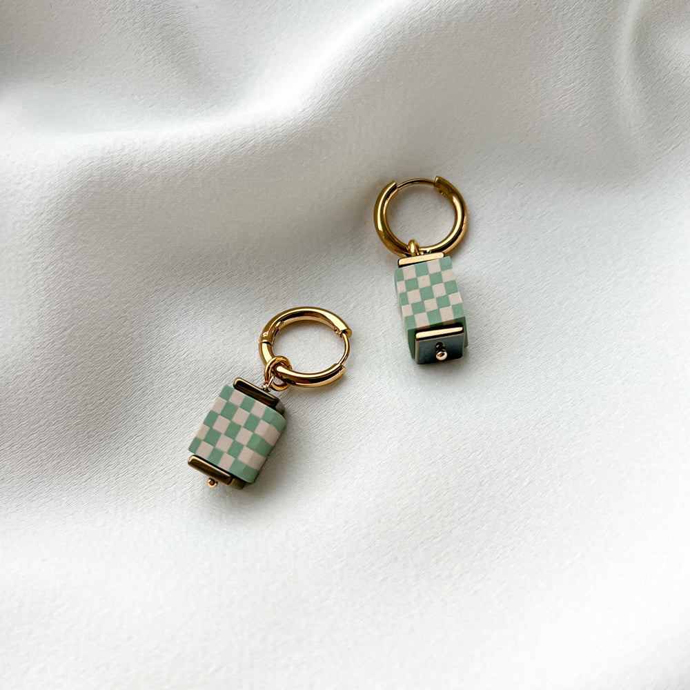 Gold plated hoop earrings