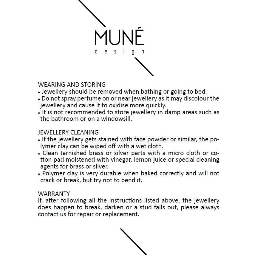 Asimetriški auskarai S_Blue - MUNÉ