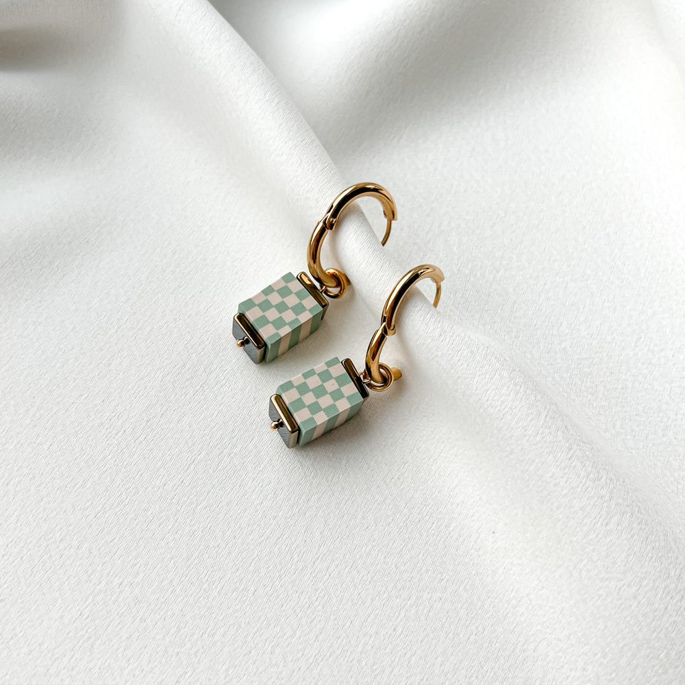 Auksu padengti auskarai - rinkutės - MUNÉ