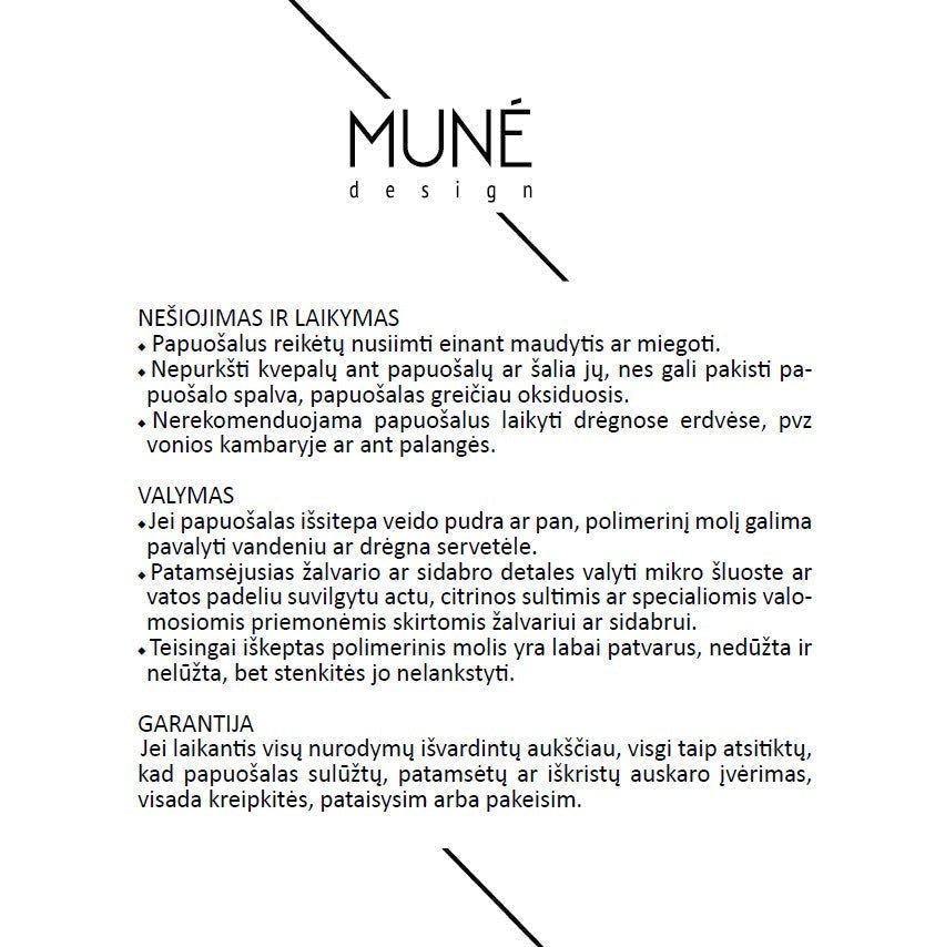 Auksu padengti auskarai - rinkutės - MUNÉ