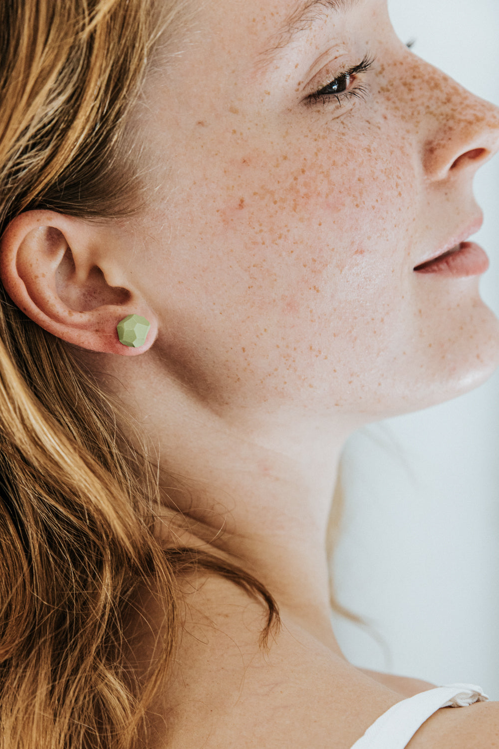 Stud earrings | K_spring green