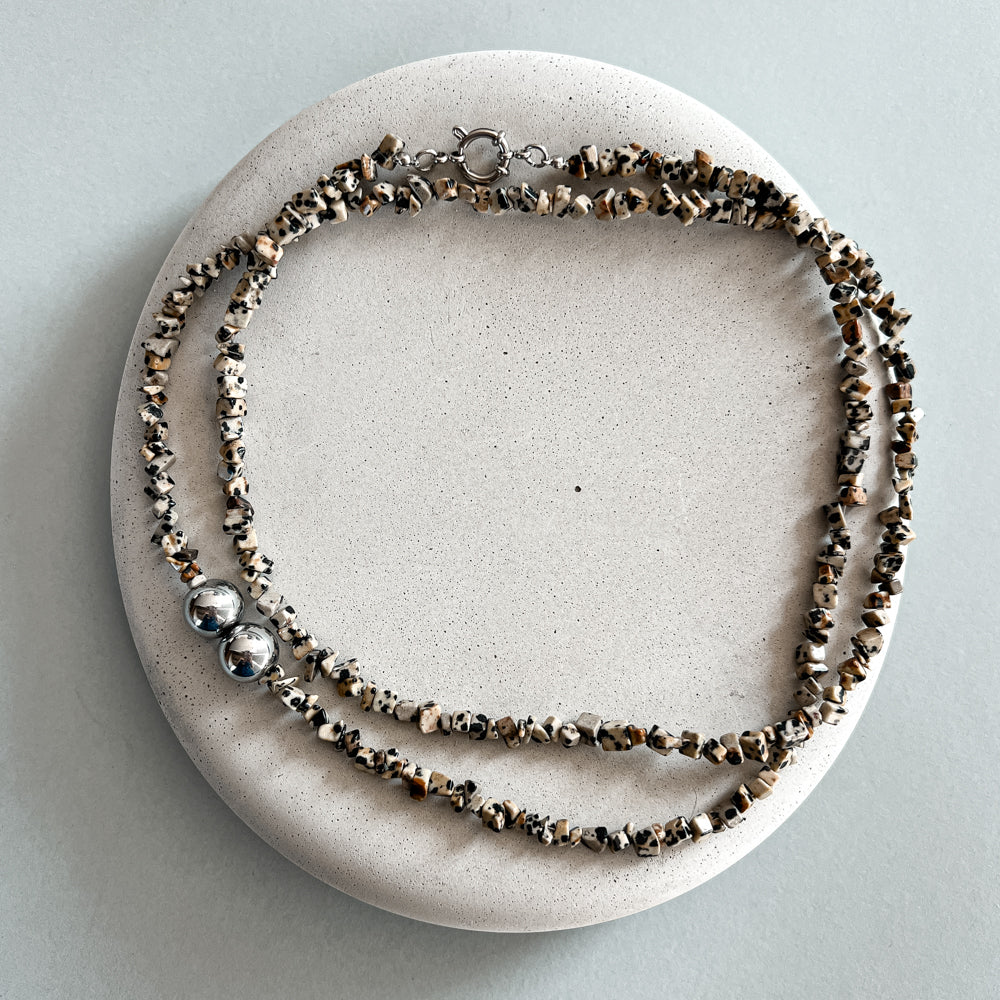 Long jasper necklace