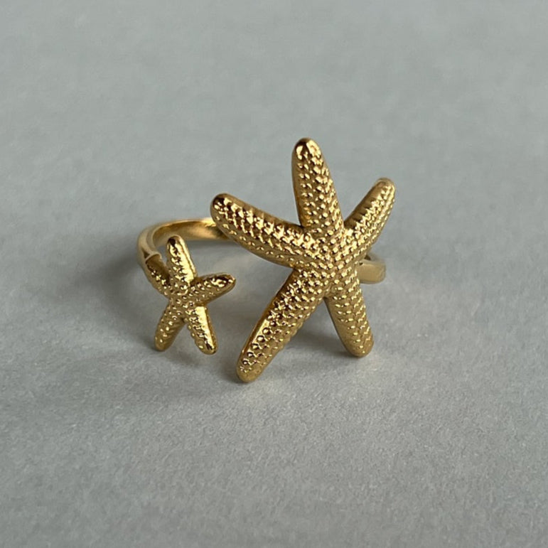 Gold colour summery ring