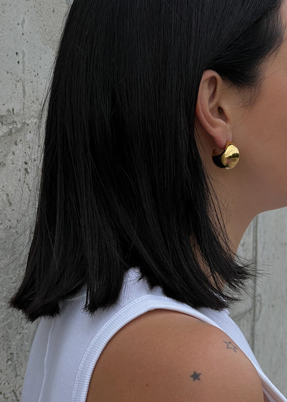 Two sizes drop shape stud earrings