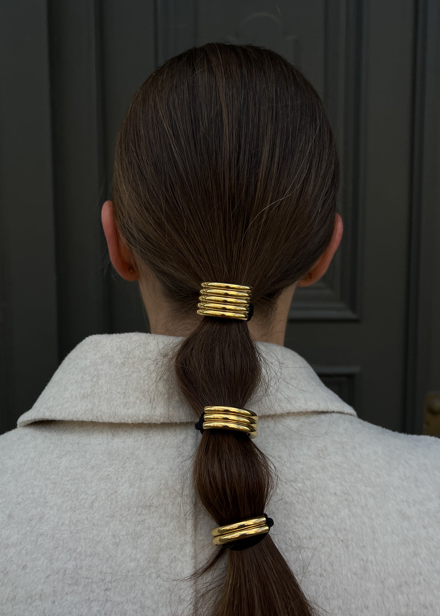 Gold colour hair tie