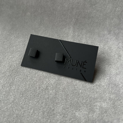 Tiny Stud Earrings - KK Black