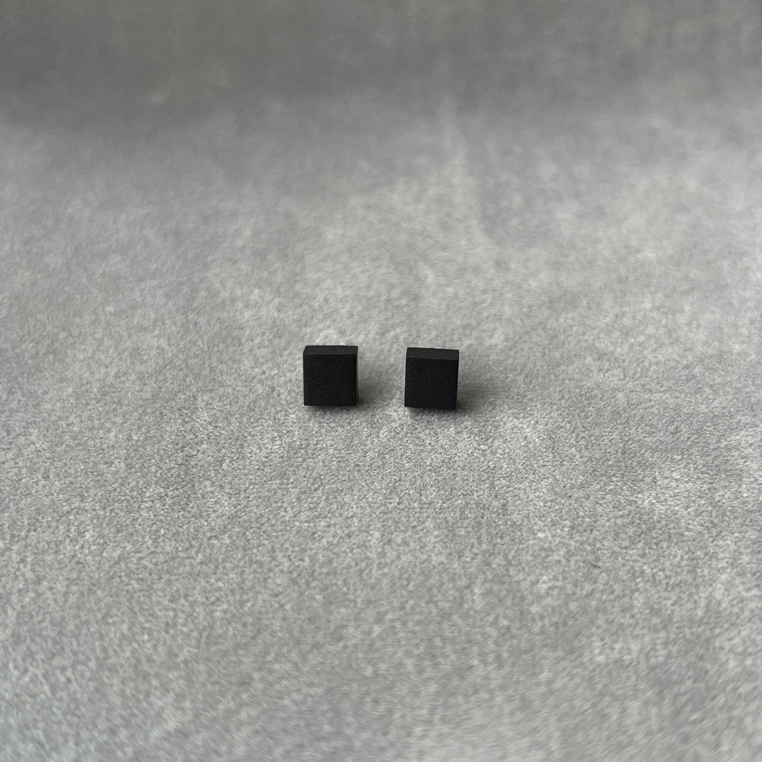 Tiny Stud Earrings - KK Black