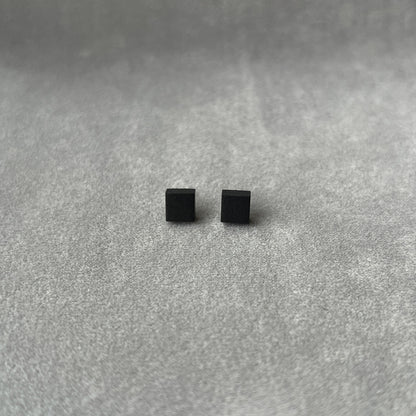Tiny Stud Earrings - KK Black