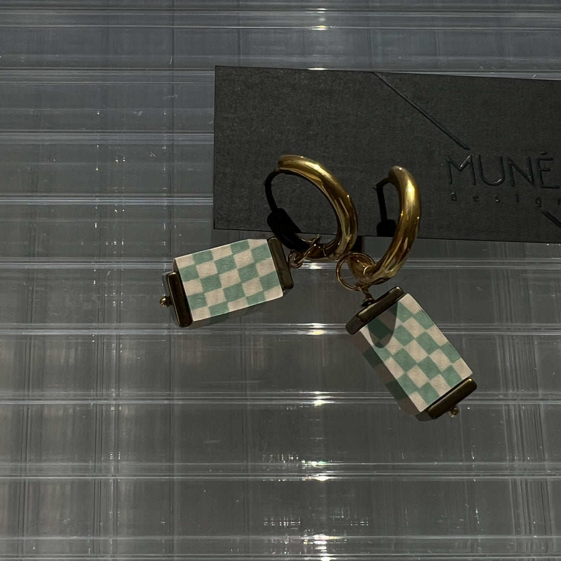 Gold plated hoop earrings