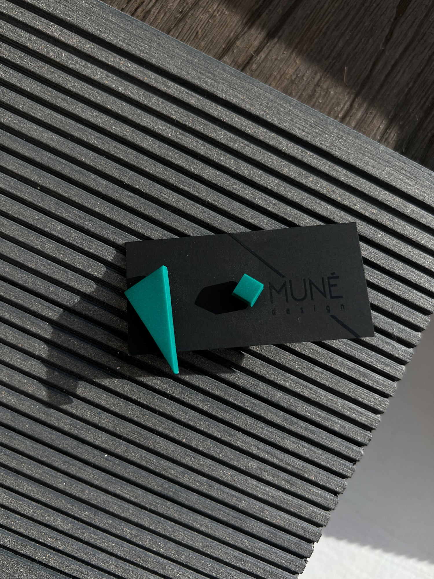 Asymmetrical Stud Earrings - S_Green