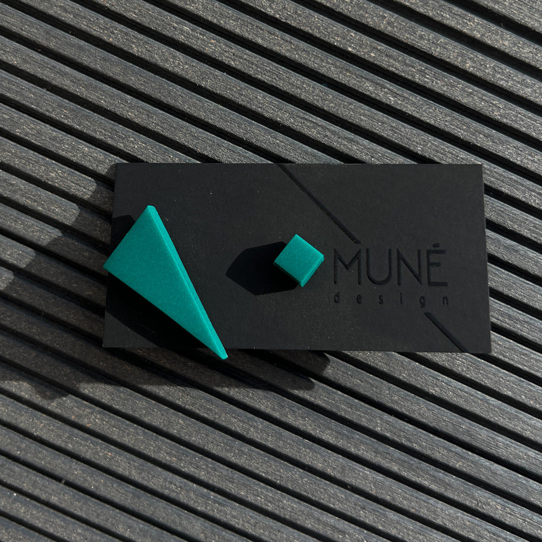 Asymmetrical Stud Earrings - S_Green