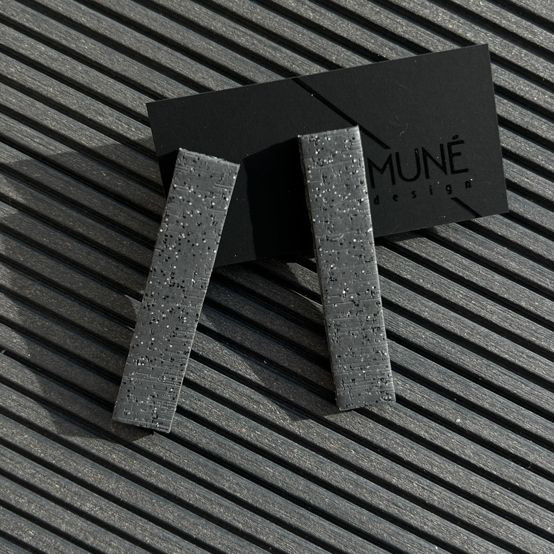 Modern Earrings - Concrete -