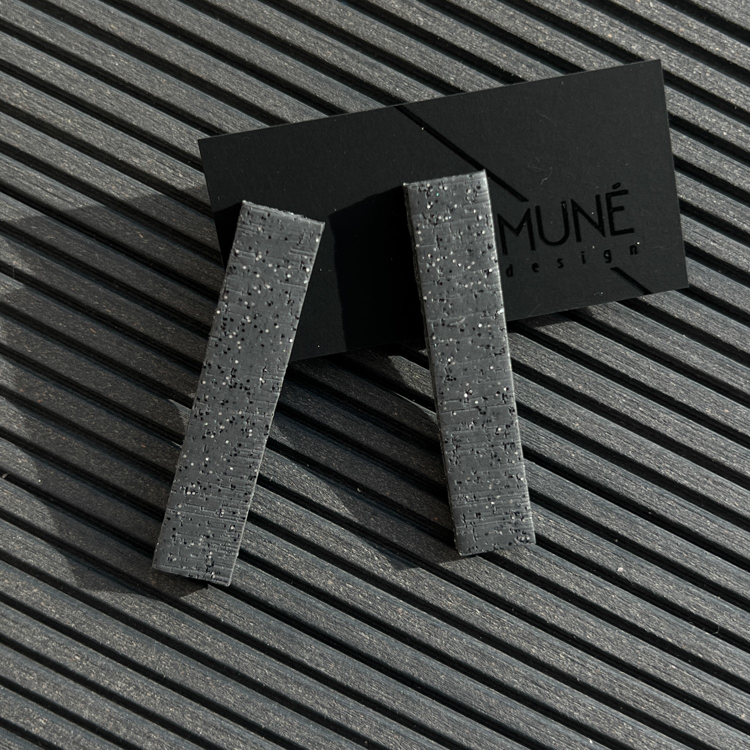 Modern Earrings - Concrete -