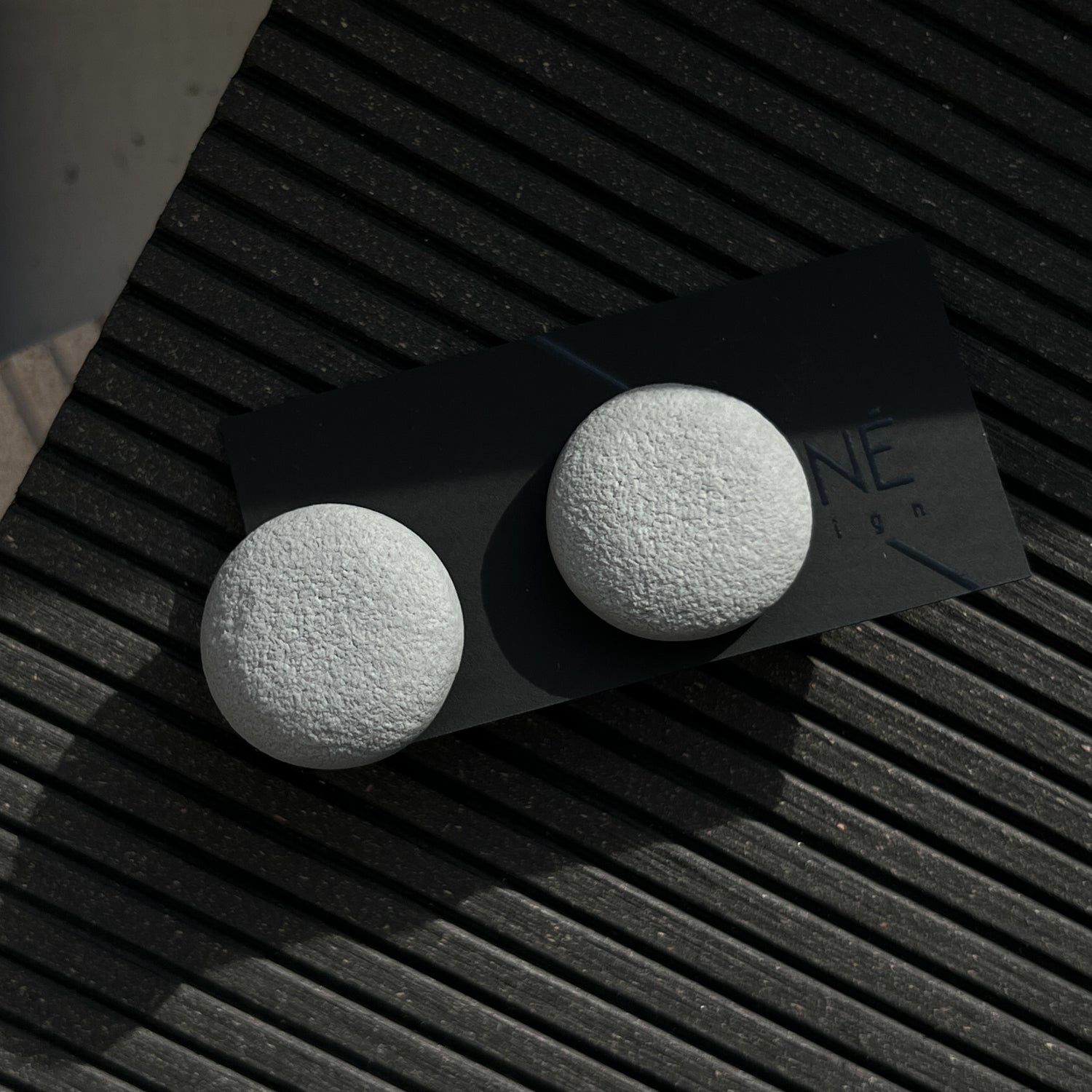 Earrings | Stone_grey