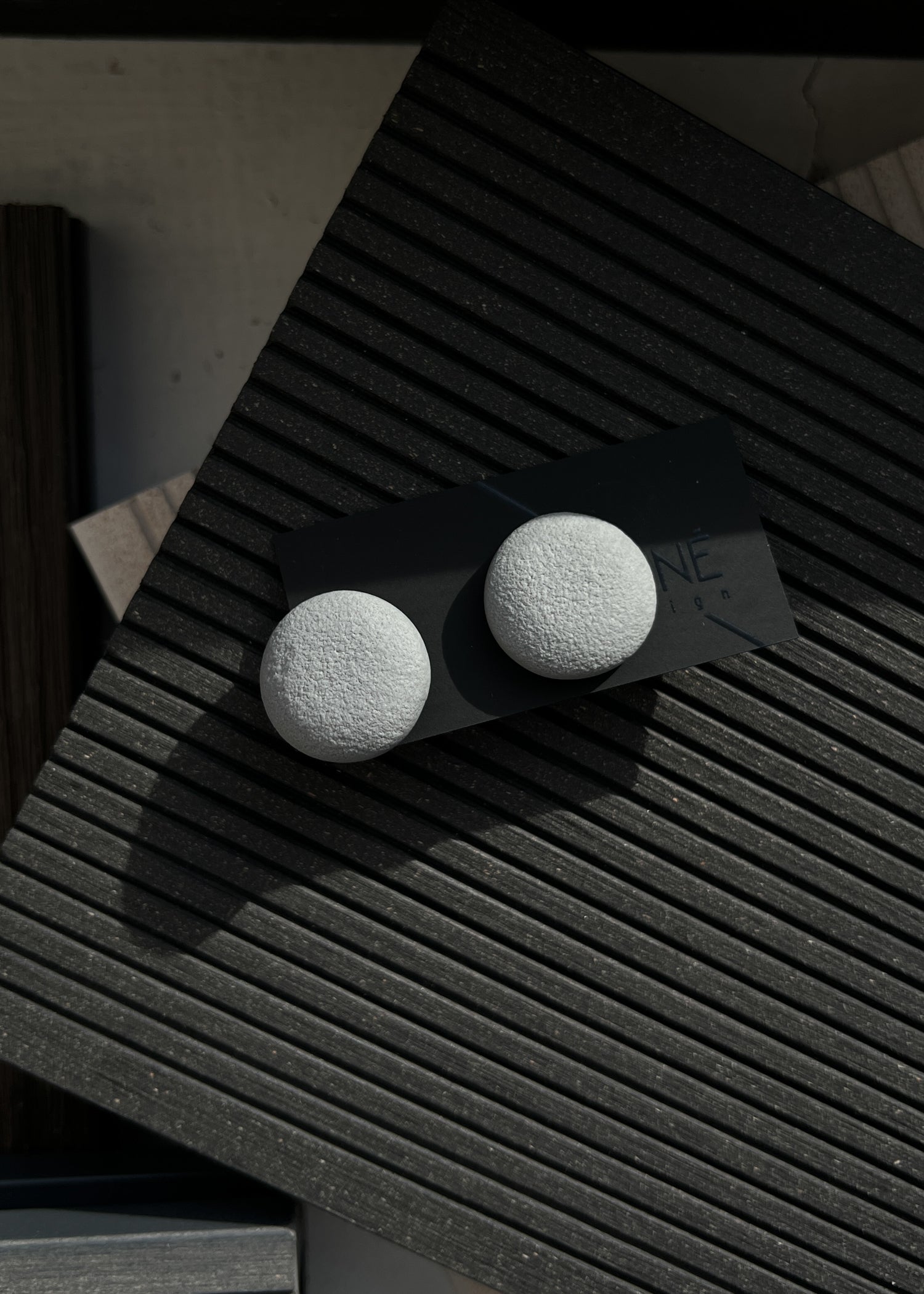 Earrings | Stone_grey