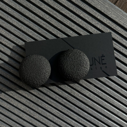 Earrings | Stone_black
