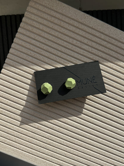Stud earrings | K_spring green