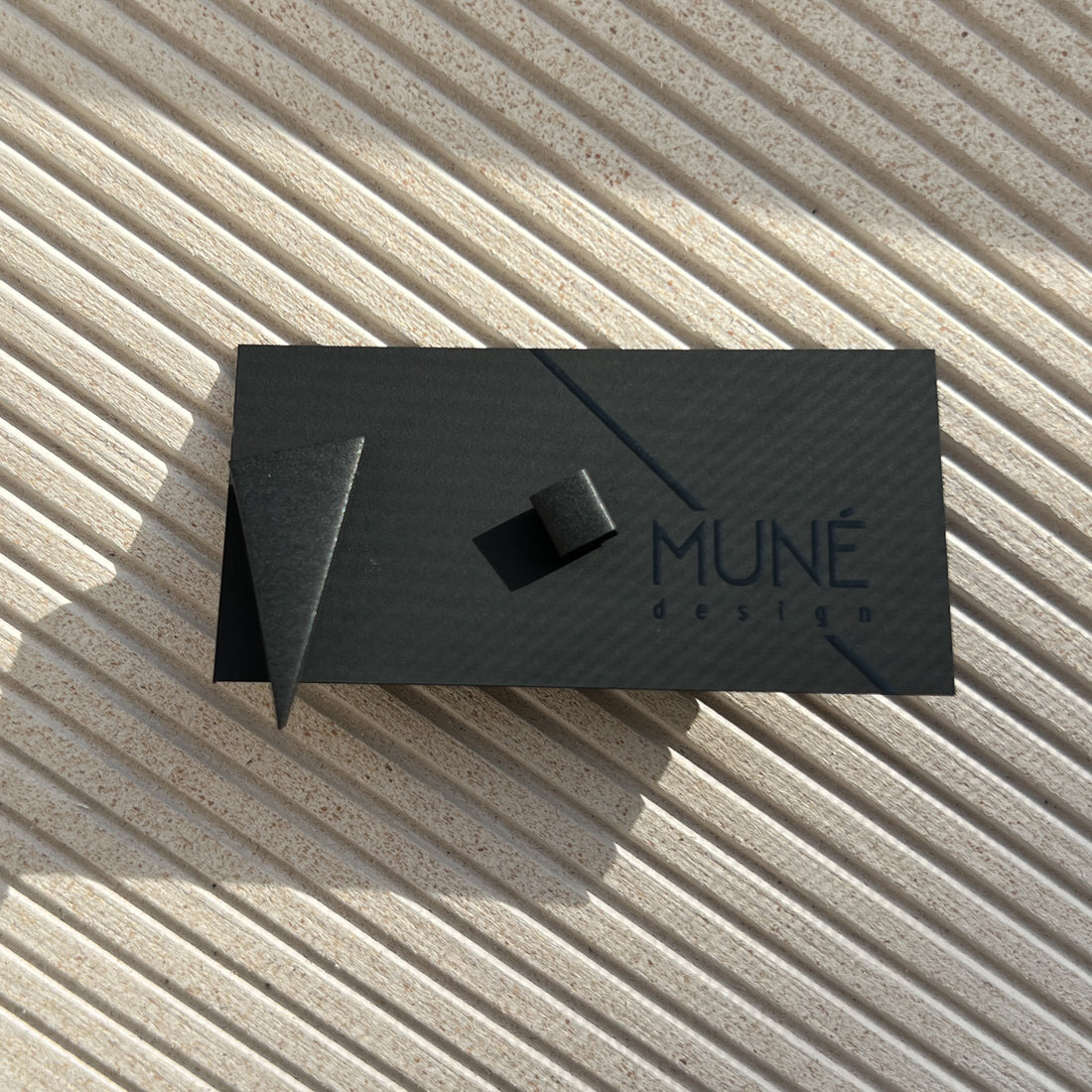 Asymmetrical Stud Earrings - S Black