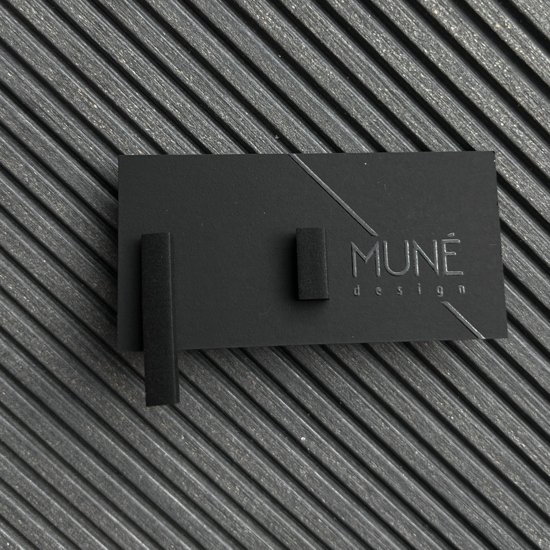 Geometric earrings - PSK_ma_black