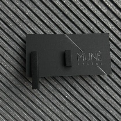 Rinkinys: auskarai - PSK_ma_black ir padėkliukas_white